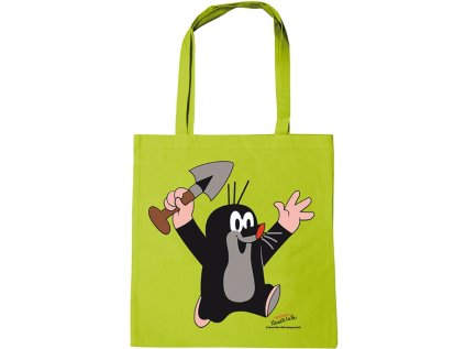 TAŠKA SHOPPING|KRTEČEK  JUHU|LIMETKOVÁ|38 x 42 cm