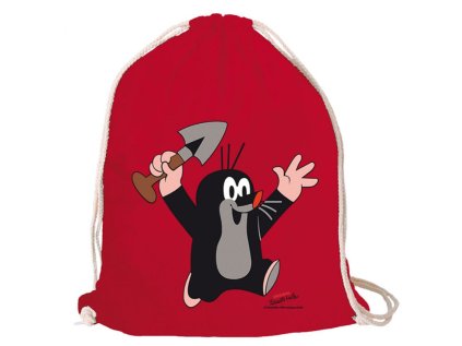 PYTLÍK GYM BAG|KRTEČEK  JUHU|ČERVENÝ|35 x 46 cm