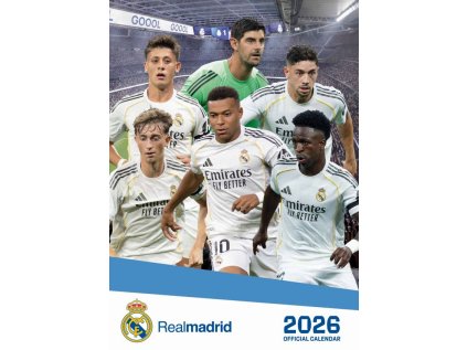 KALENDÁŘ 2026|FOTBAL  FC REAL MADRID (29,7 x 42 cm) A3