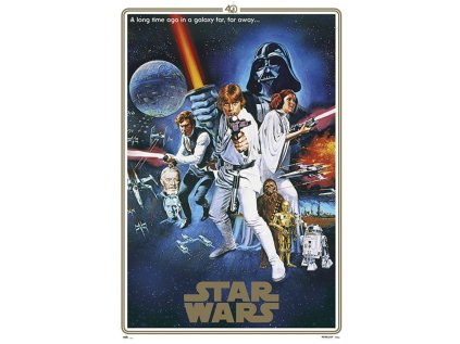 PLAKÁT 61 x 91,5 cm|STAR WARS  ONE SHEET|40th ANNIVERSARY