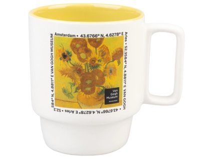 HRNEK KERAMICKÝ|VINCENT VAN GOGH  350 ml|MUSEUM AMSTERDAM|FLOWER