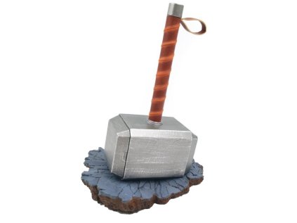 PERO SE STOJÁNKEM|MARVEL  THOR|HAMMER|13 x 17,5 x 10 cm