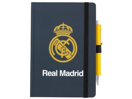 BLOK|ZÁPISNÍK A5|PREMIUM  REAL MADRID|LOGO|14,8 x 21 cm