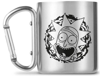 HRNEK KOVOVÝ S KARABINOU  240 ml|RICK AND MORTY