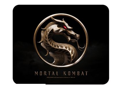 PODLOŽKA POD MYŠ|MORTAL KOMBAT  LOGO|23,5 x 19,5 x 0,3 cm