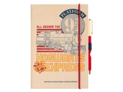 BLOK|ZÁPISNÍK A5|HARRY POTTER  ALL ABOARD THE HOGWARTS|S PROPISKOU