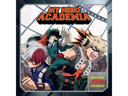 KALENDÁŘ 2026|KOMIKS  MY HERO ACADEMIA (30,5 x 30,5 cm)