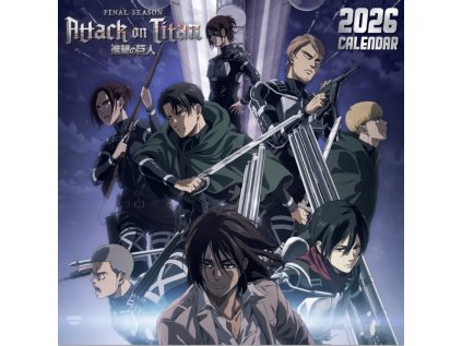 KALENDÁŘ 2026|KOMIKS  ATTACK ON TITAN (30,5 x 30,5|61 cm)