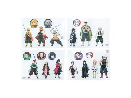 SAMOLEPKY|DEMON SLAYER  CHARACTERS|4 LISTY