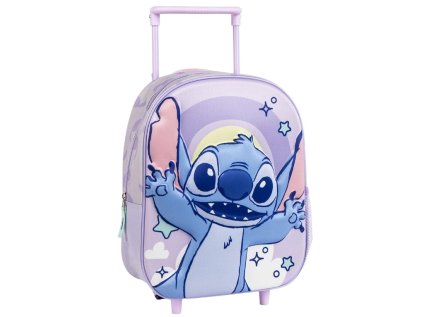 3D BATOH S VOZÍKEM|LILO & STITCH  HAPPY STITCH|25 x 36 x 10 cm