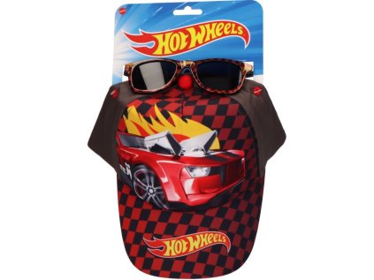 ČEPICE KŠILTOVKA DĚTSKÁ S BRÝLEMI  HOT WHEELS|RED SPORT CAR