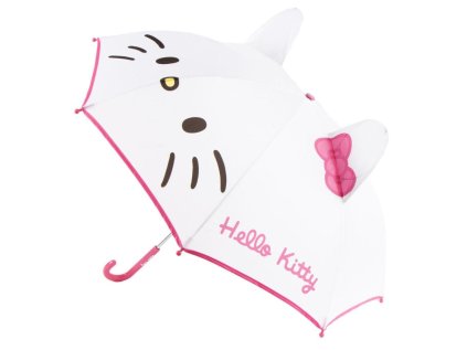 DEŠTNÍK MANUÁLNÍ|DĚTSKÝ|HELLO KITTY  CUTE|PRŮMĚR 70 cm