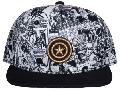 ČEPICE KŠILTOVKA|SNAPBACK|MARVEL  CAPTAIN AMERICA|COMICS