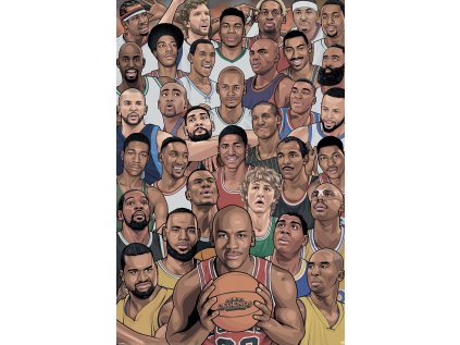 PLAKÁT 61 x 91,5 cm|LEGENDS  BASKETBALL'S GREATEST