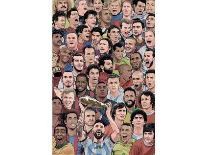 PLAKÁT 61 x 91,5 cm  LEGENDS|FOOTBALL'S GREATEST