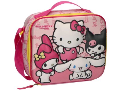 TAŠKA NA SVAČINU 3D|TERMO  HELLO KITTY|23,5 x 20 x 10 cm