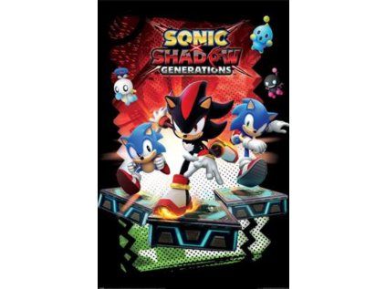 PLAKÁT 61 x 91,5 cm|SONIC  THE HEDGEHOG|SHADOW GENERATIONS