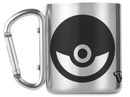 HRNEK KOVOVÝ S KARABINOU|POKÉMON  240 ml|POKEBALL