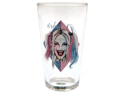SKLENICE SKLO ČIRÉ|DC COMICS  400 ml|HARLEY QUINN|DADDY'S MONSTER