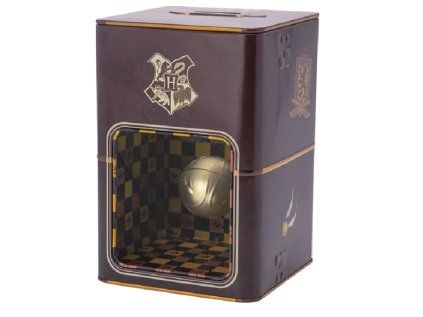 POKLADNIČKA KOVOVÁ|HARRY POTTER  GOLDEN SNITCH|11 x 17 x 11 cm