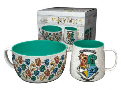 KERAMICKÝ SET|HARRY POTTER|CRESTS  HRNEK 385 ml|MISKA 858 ml