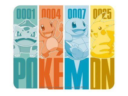 PODLOŽKA POD MYŠ|POKÉMON  1.GENERATIONS|23,5 x 19,5 cm