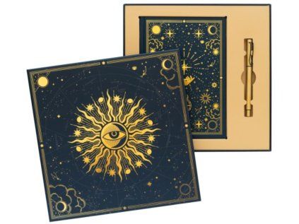 DÁRKOVÝ SET A5 BLOK|ASTRAL  SUN WITH EYE|S PROPISKOU