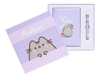 DÁRKOVÝ SET A5 BLOK|PUSHEEN  LOVELY MOMENTS|S PROPISKOU