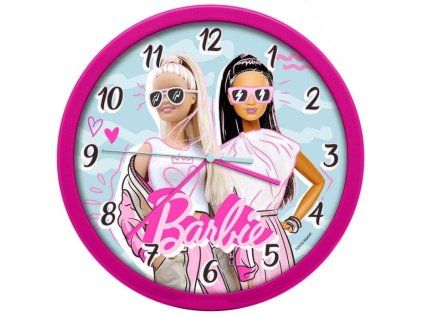 HODINY NÁSTĚNNÉ|BARBIE  FRIENDS|PRŮMĚR 25 cm