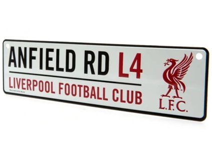 CEDULE NA ZEĎ|LIVERPOOL FC  ANFIELD RD|26 x 7 cm