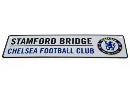 CEDULE NA ZEĎ|CHELSEA FC  STAMFORD BRIDGE|26 x 7 cm