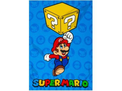 DEKA FLEECE|SUPER MARIO  REACHING FOR A BLOCK|100 x 140 cm