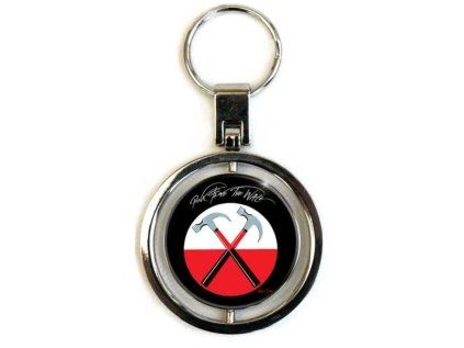 PŘÍVĚSEK NA KLÍČE|SPIN|PINK FLYOD  THE WALL HAMMER LOGO