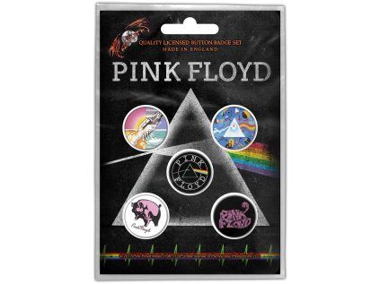 PLACKY|ODZNAKY|SET 5 KUSŮ  PINK FLOYD|PRISM