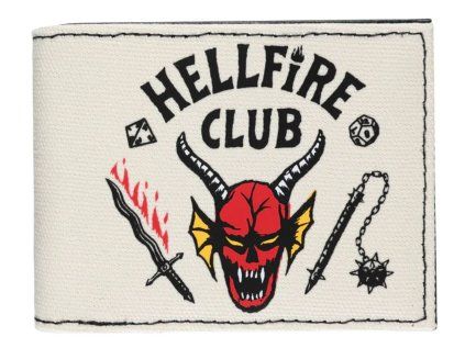 PENĚŽENKA ROZKLÁDACÍ  STRANGER THINGS|HELLFIRE CLUB