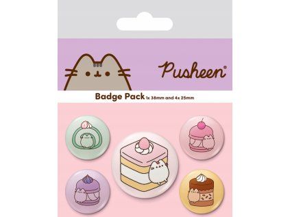 PLACKY|ODZNAKY|SET 5 KUSŮ  PUSHEEN|SWEETS