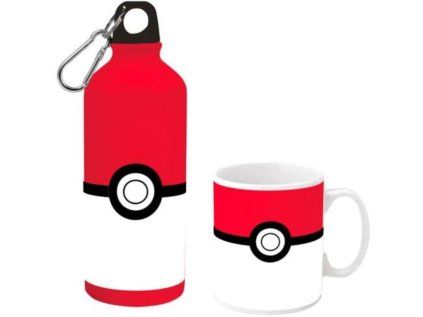DÁRKOVÝ SET2 HRNEK|POKÉMON  HRNEK 320 ml+LÁHEV 500 ml|POKÉBALL