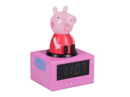 BUDÍK DIGITÁLNÍ STOLNÍ|PEPPA PIG  CHARACTER|SVÍTÍCÍ|9,5 x 16 x 8,5 cm