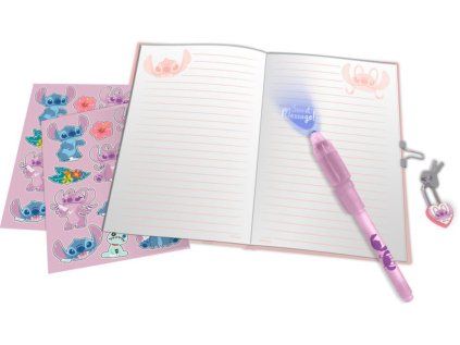 BLOK|ZÁPISNÍK SET3|LILO & STITCH  BLOK-SVÍTÍCÍ PROPISKA-SAMOLEPKY