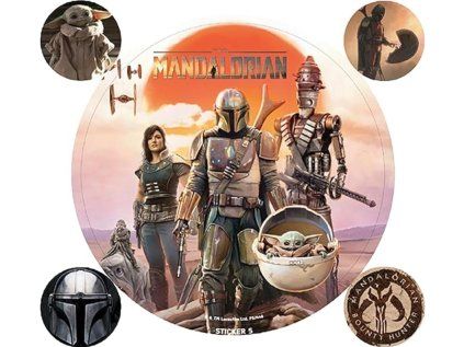 SAMOLEPKY|SET 5 KUSŮ  THE MANDALORIAN|LEGACY