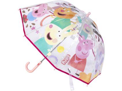 DEŠTNÍK MANUÁLNÍ|DĚTSKÝ  PEPPA PIG|CHARACTERS|PRŮMĚR 71 cm