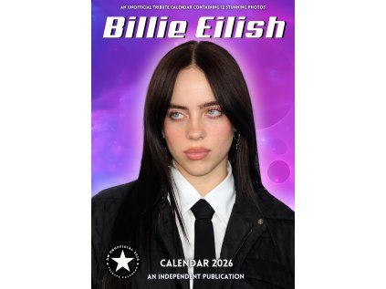 KALENDÁŘ 2026|HUDBA  BILLIE EILISH (29,7 x 42 cm) A3