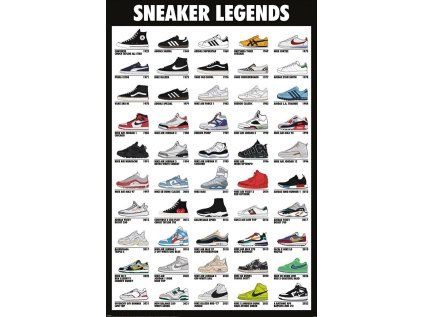 PLAKÁT 61 x 91,5 cm  SNEAKER LEGENDS|ENUMERATION