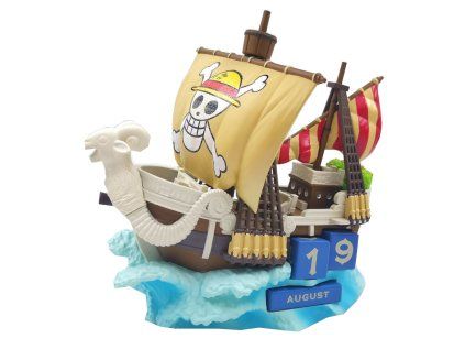 KALENDÁŘ 3D VĚČNÝ|ONE PIECE  GOING MERRY|20 x 14 x 15 cm