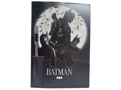 BLOK|ZÁPISNÍK A5 SET 2|PREMIUM  DC COMICS|BATMAN|S PROPISKOU