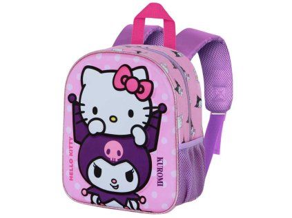 BATOH DĚTSKÝ 3D|HELLO KITTY  KUROMI|25 x 30 x 10 cm