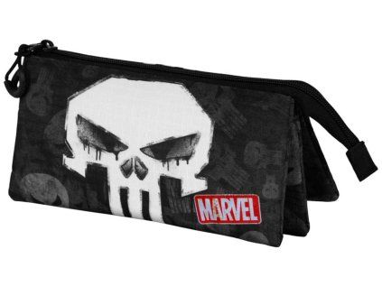 PENÁL NA TUŽKY|MARVEL|PUNISHER  SKULL|TROJITÝ|23 x 11 x 7 cm