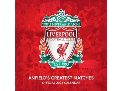 KALENDÁŘ 2026|FOTBAL  FC LIVERPOOL (30,5 x 30,5|61 cm) SQ