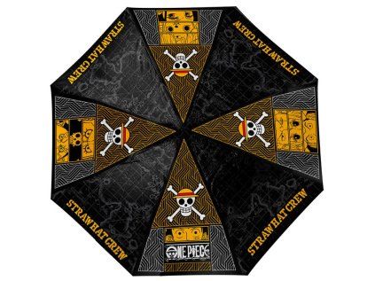 DEŠTNÍK SKLÁDACÍ|ONE PIECE  STRAW HAT CREW|PRŮMĚR 96 cm