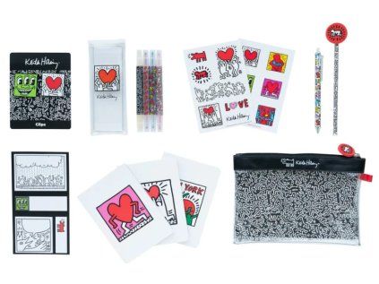 ŠKOLNÍ POMŮCKY SET7|KEITH HARING  NEW YORK|23 x 16 x 4 cm